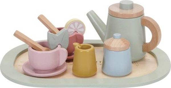 Little Dutch theeservies gepersonaliseerd met naam op theepot