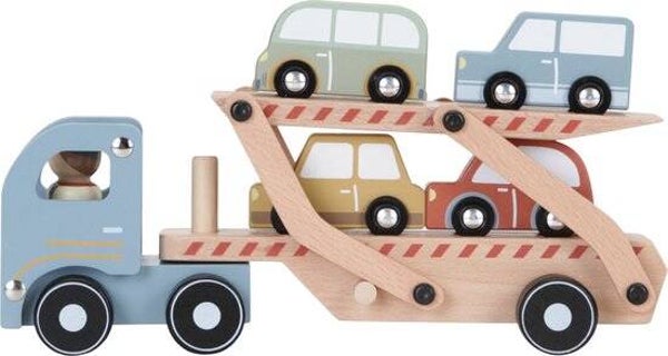 Little Dutch Houten Truck Transportwagen gepersonaliseerd met naam