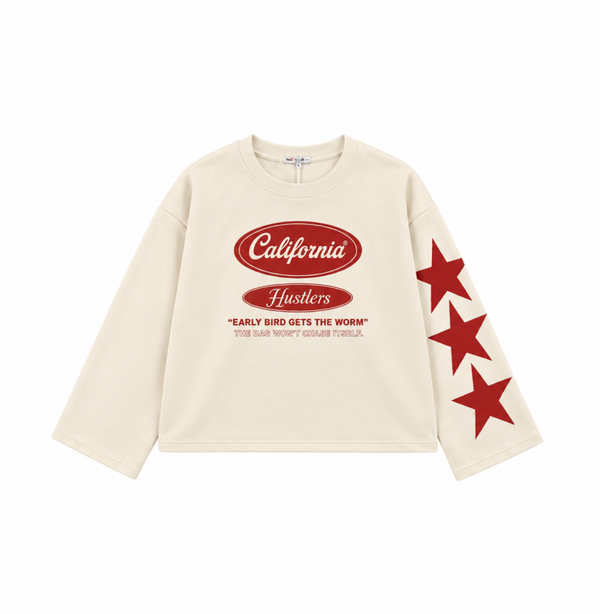 Nina Longsleeve White/Red