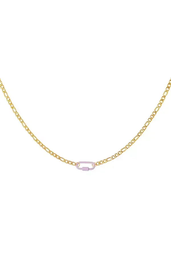 gouden ketting lila