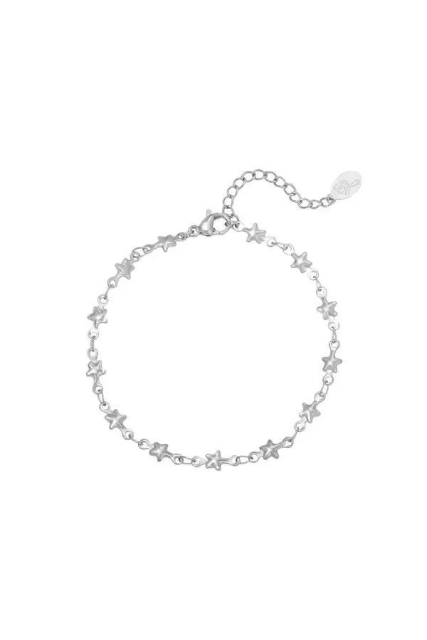 Zilvere sterren armband