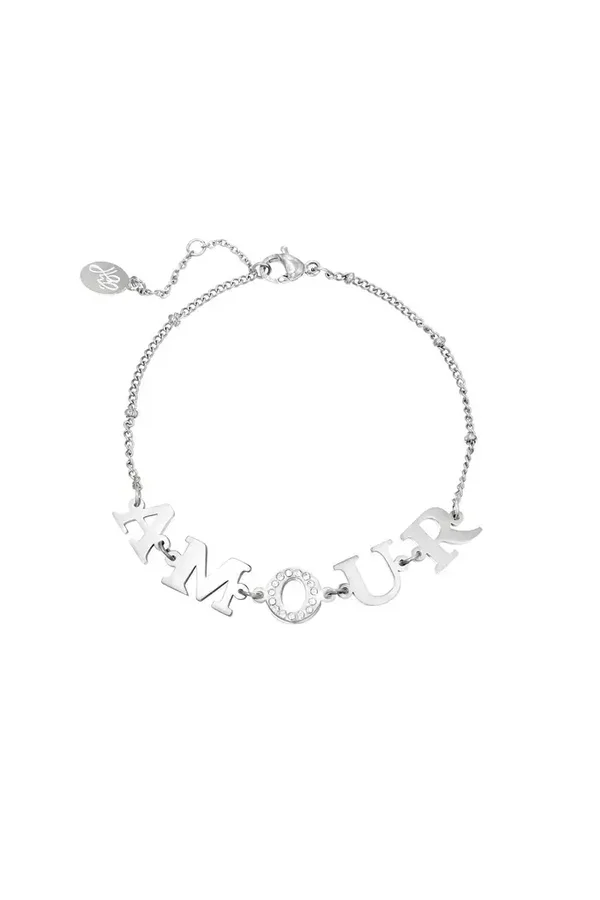 Amour armband zilver