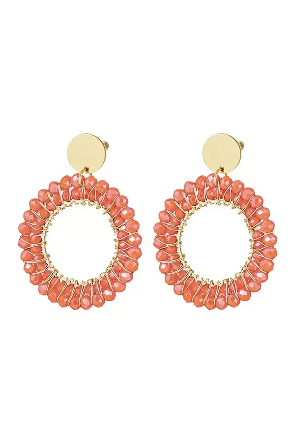 Amour oorbellen Oranje