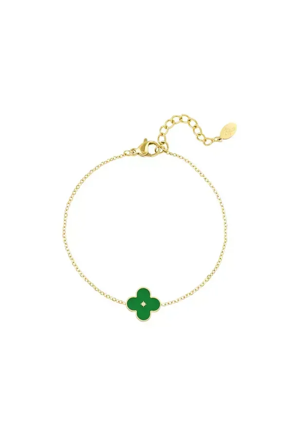 Gouden armband groen