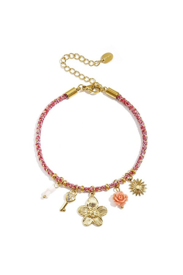 Yara Armband Goud Roze
