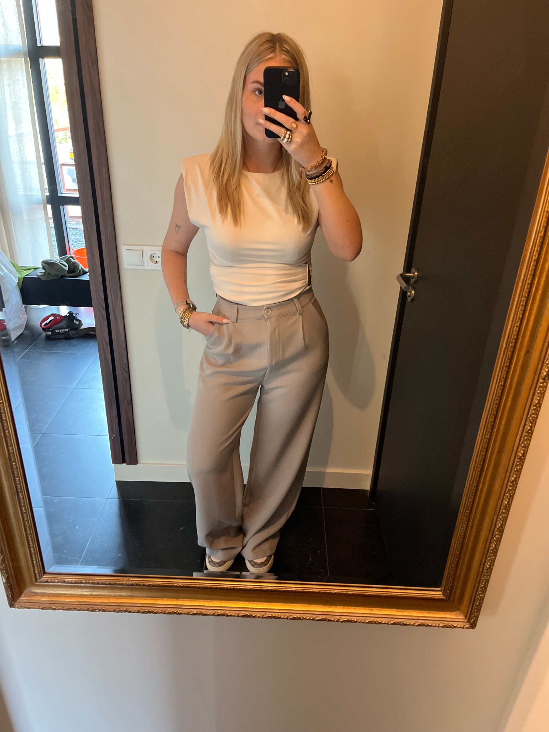 Grace Pantalon Taupe