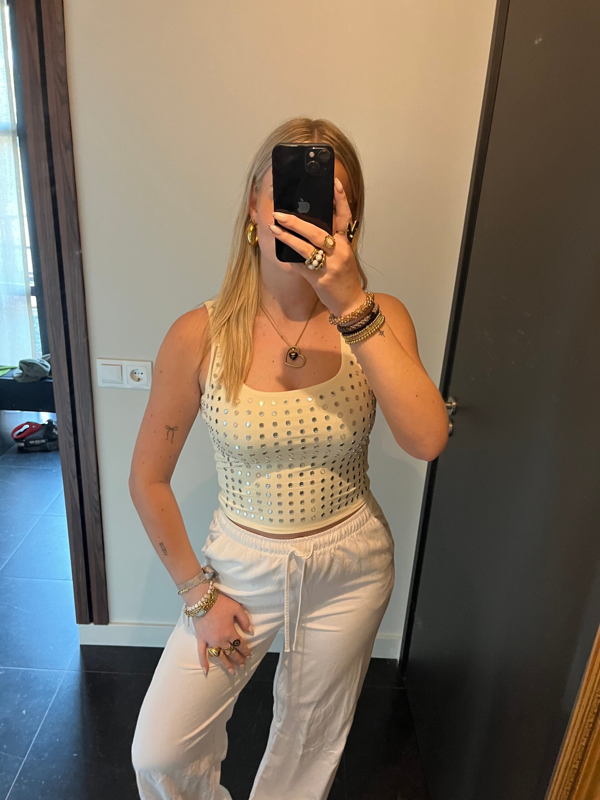 Serena Studs Top Yellow