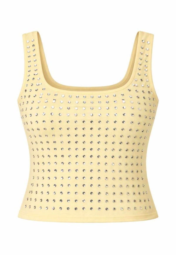 Serena Studs Top Yellow