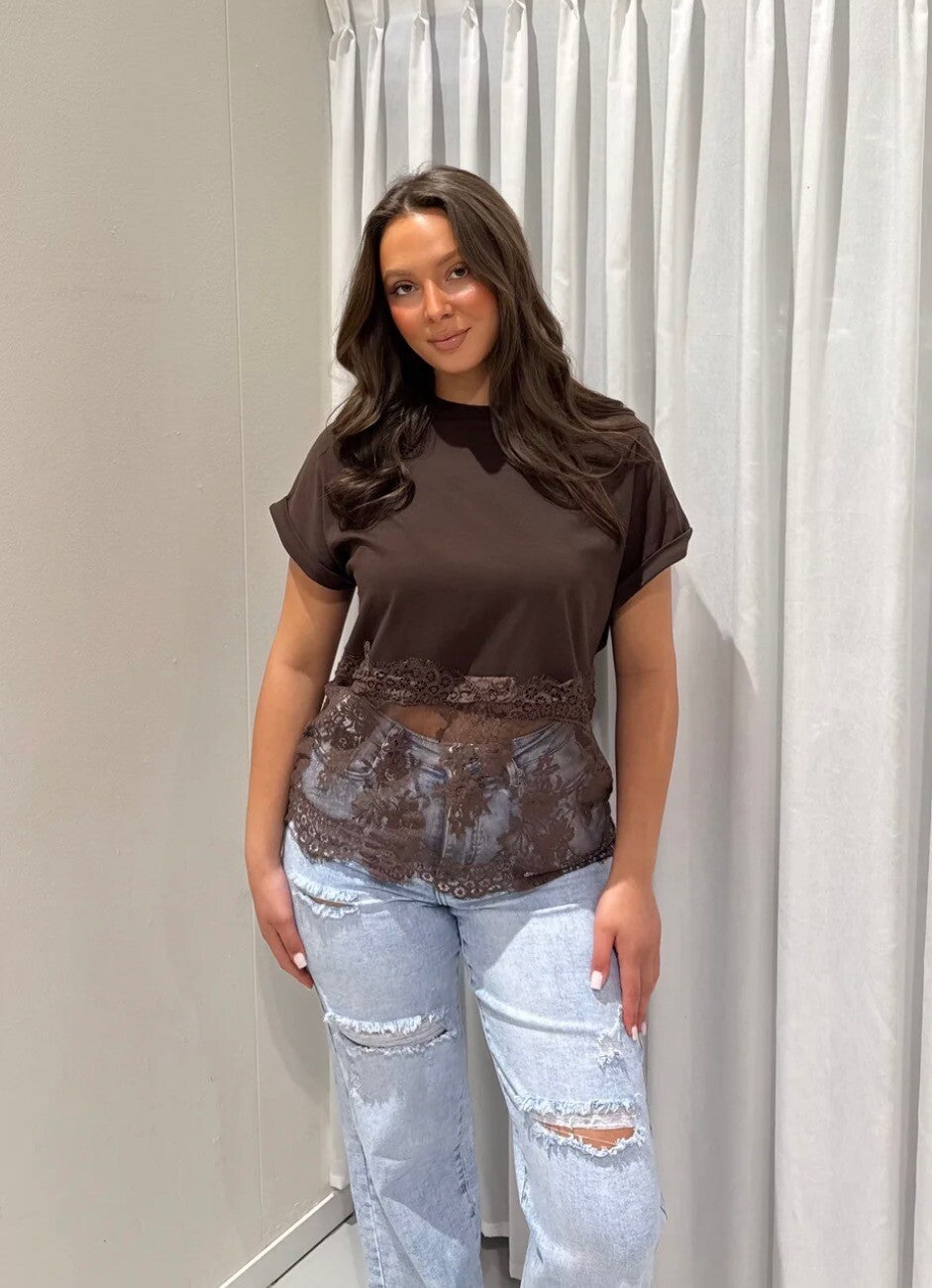 Kiki Lace Top Brown