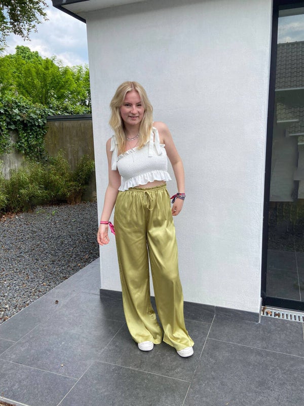 Satin Pants Green