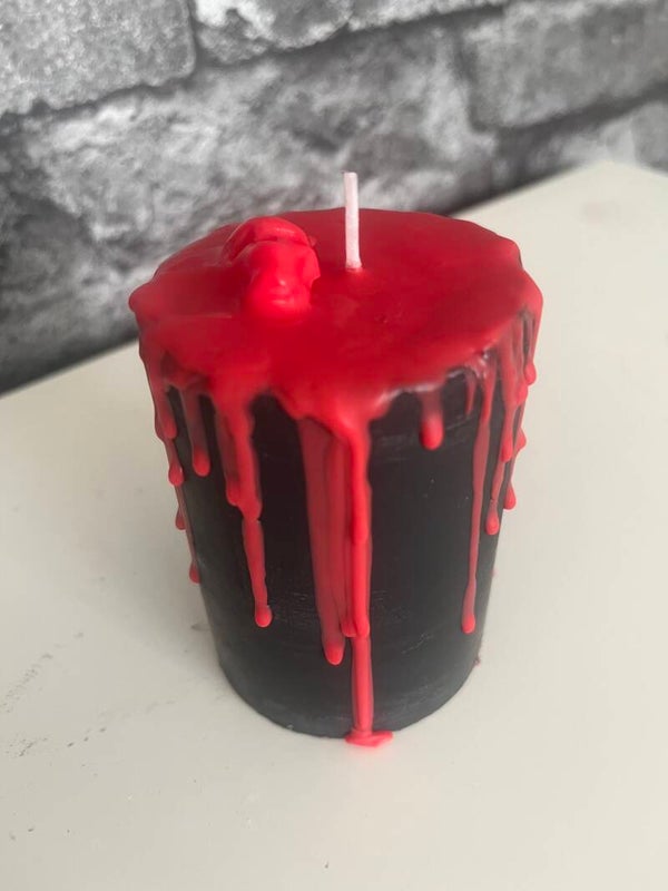 Lost My Head" – 7oz Hot Pink Drip Soy Wax Pillar Candle