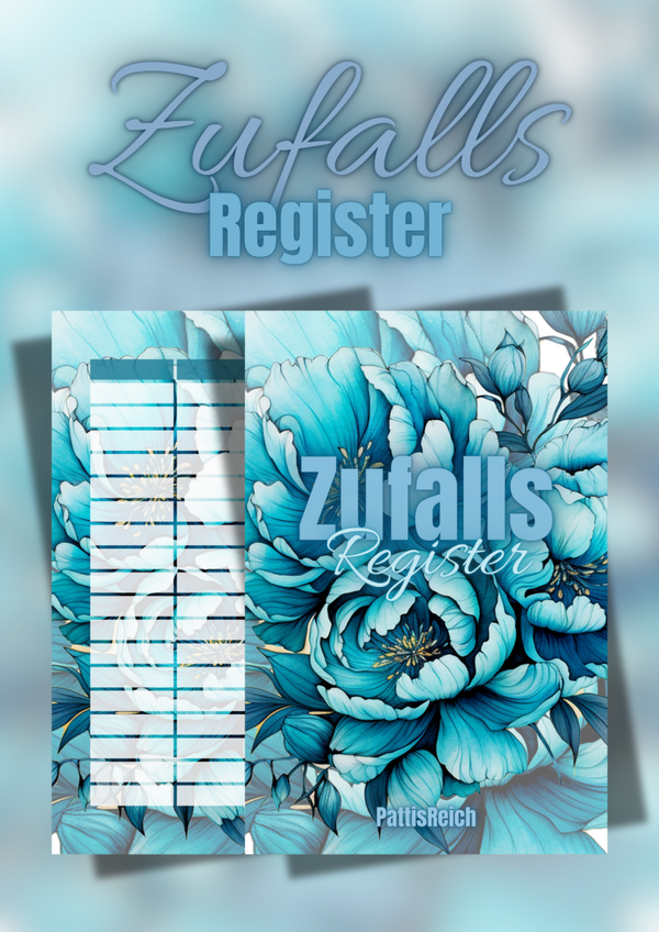 A6 Zufall Register "Floral"