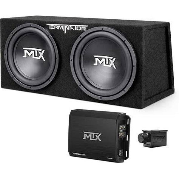 MTX Audio Terminator TNP212D2 Dual 12" Subwoofer and Amplifier Package