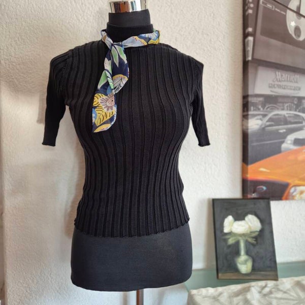 Turtleneck Kurzarmtop Gr.36