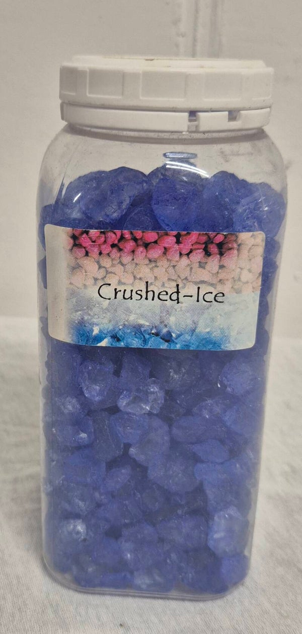 Crushed Ice Deko Steine blau