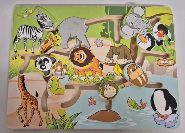 Schiebespiel Tierköpfe