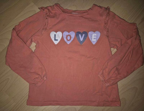 Süsses Langarmshirt Gr. 134