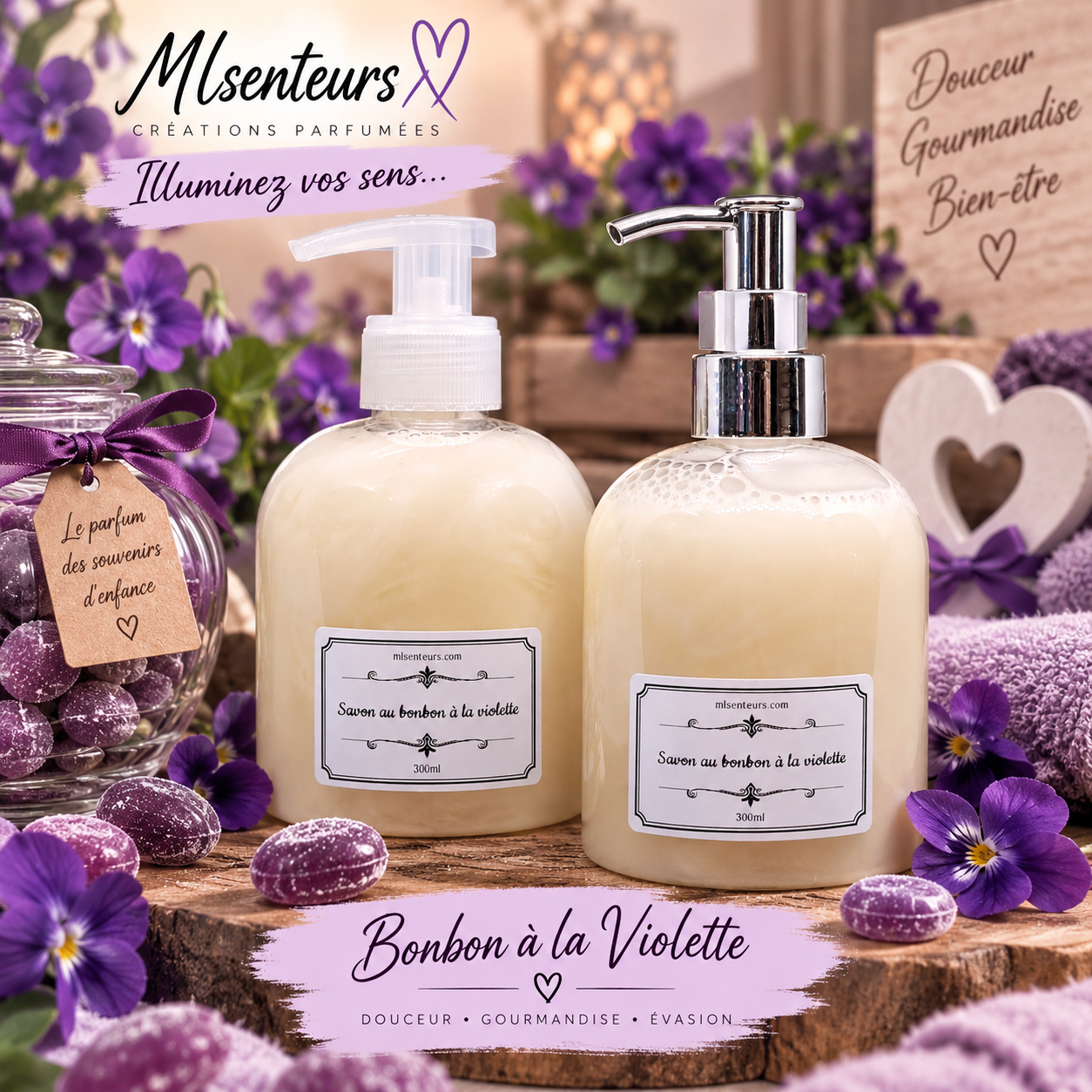 Savon liquide    Bonbon à la Violette