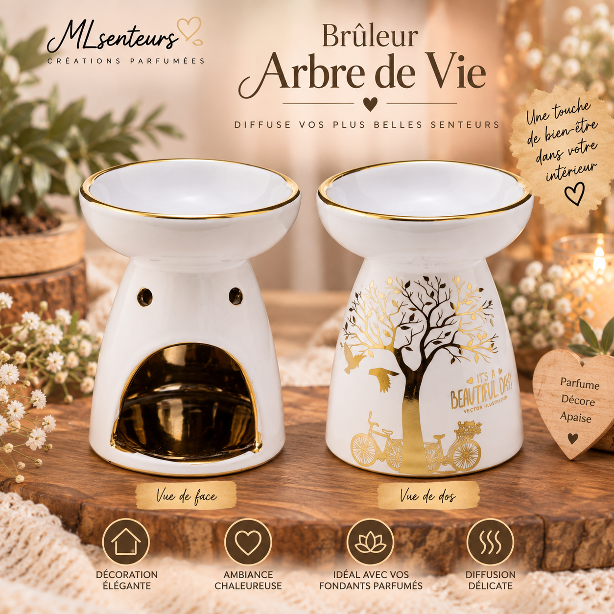 Brûleur   Arbre de Vie Blanc