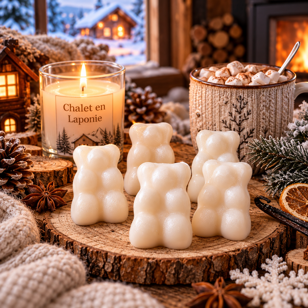 Fondant Nounours   Chalet en Laponie