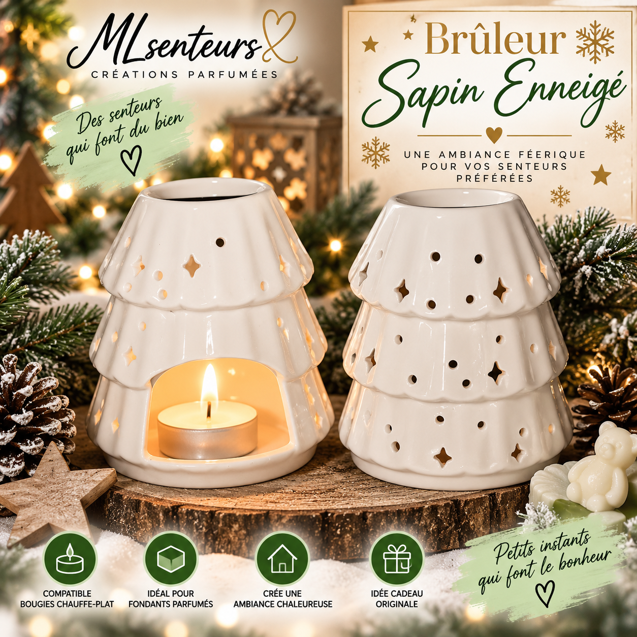 Brûleur  Sapin enneigé