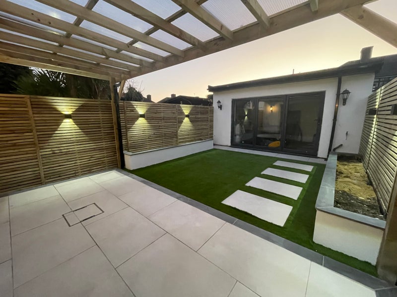 Garden transformation with paving