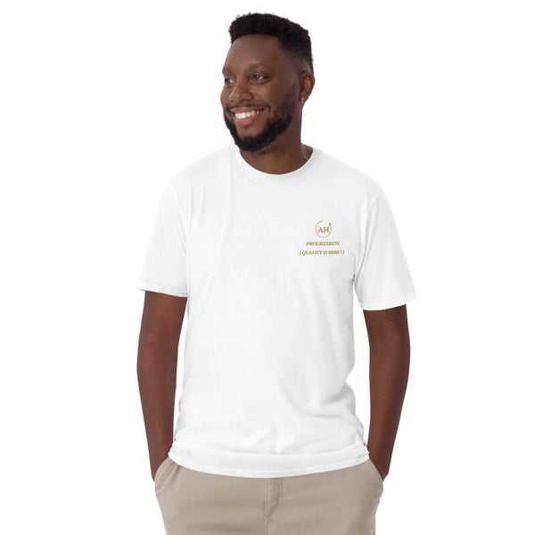 Marque de T-Shirt Mindset brodé pour Femme ou Homme : AH PROGRESSION "quality is here !"