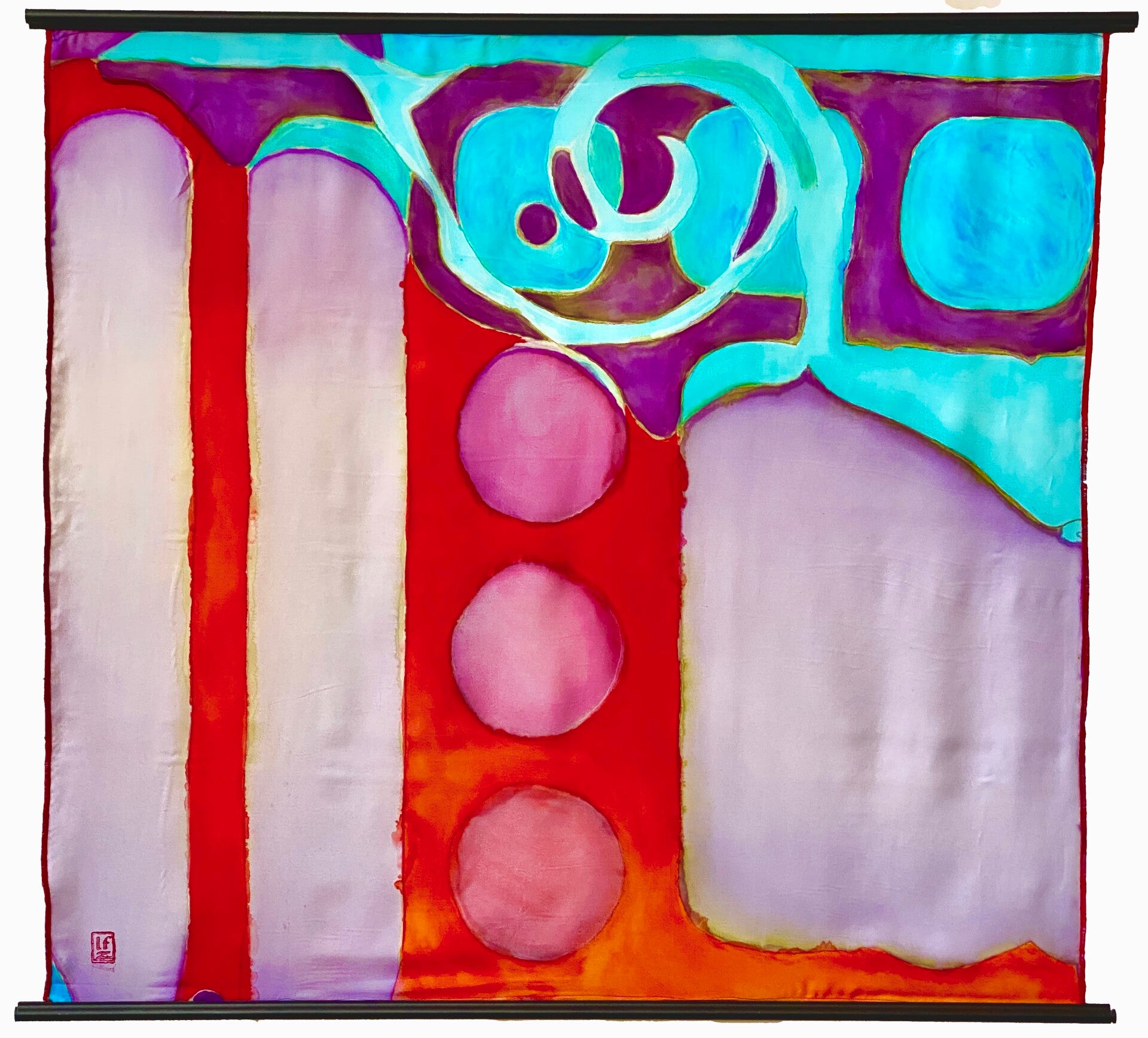 Aquaduct #1_2227x2413mm_dye/silk