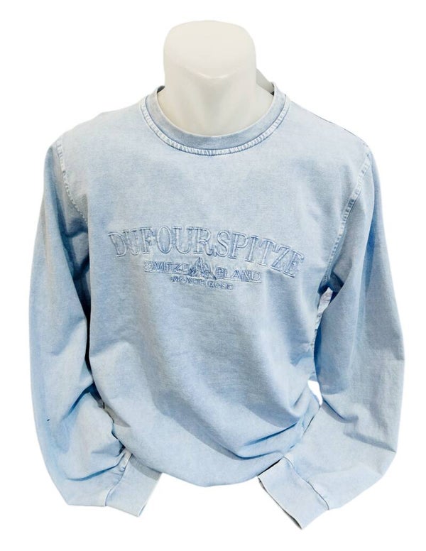 222-HTR  Sweater met opdruk