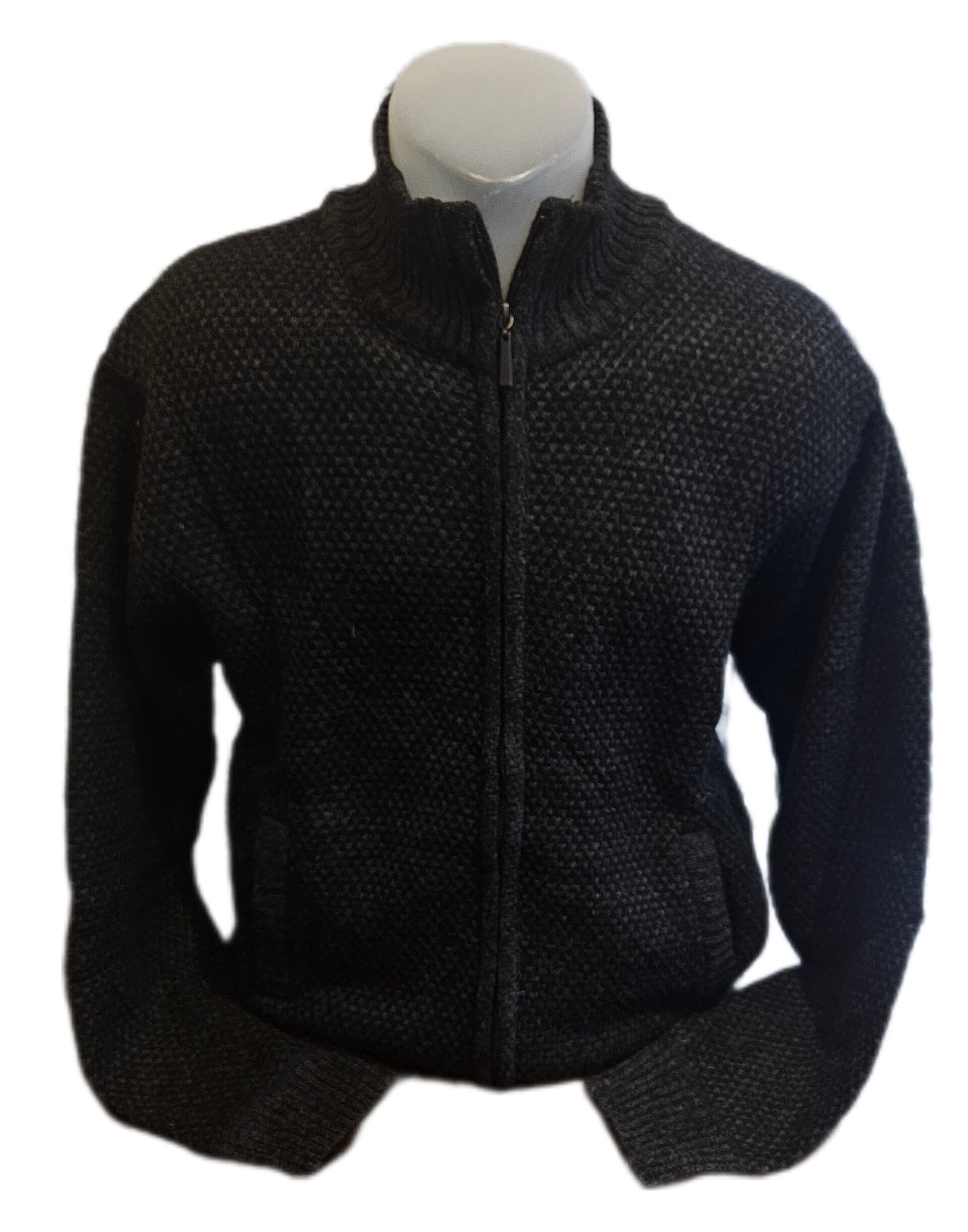 305-HVE  Gebreid vest gevoerd