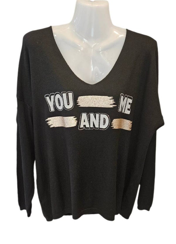 357-SH  Shirt opdruk you and me