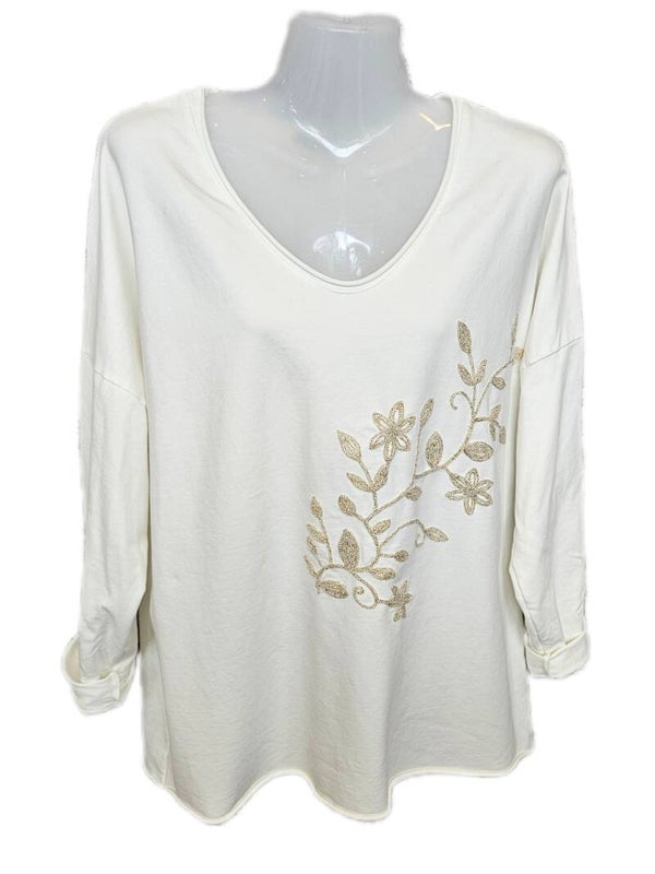 365-SH  Shirt print blad