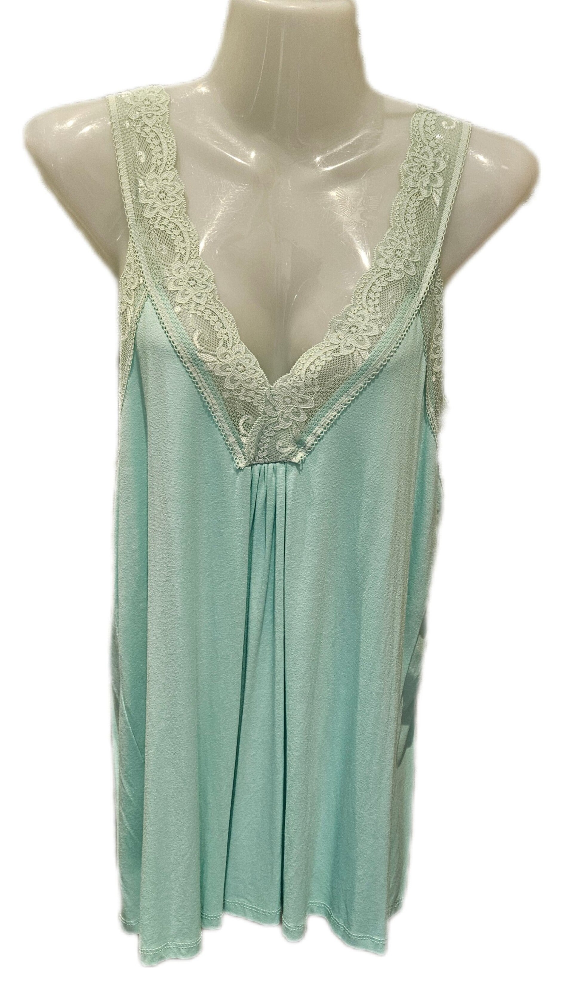 433-Top  Top met kanten hals