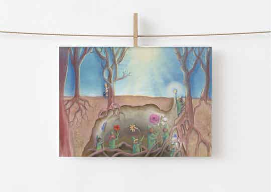 Darshi Card 'when the root children bring spring'