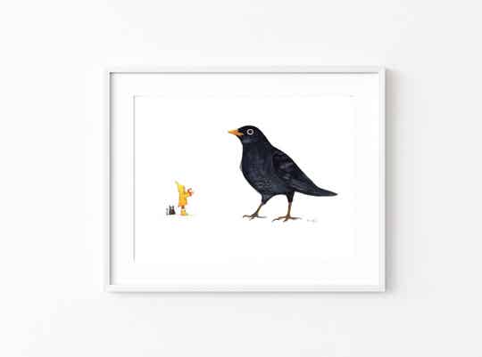 A4 Art print Darshi 'Blackbird''