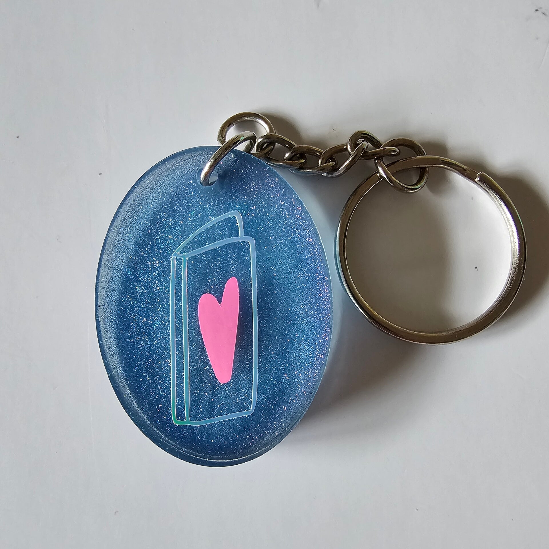 Heart Book Keychain