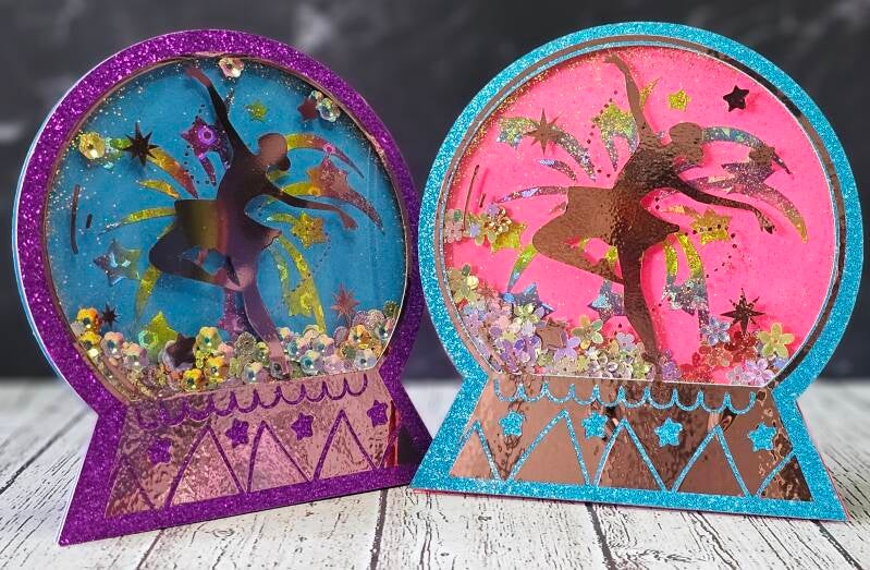 Ballerina Snow Globe Shaker Display
