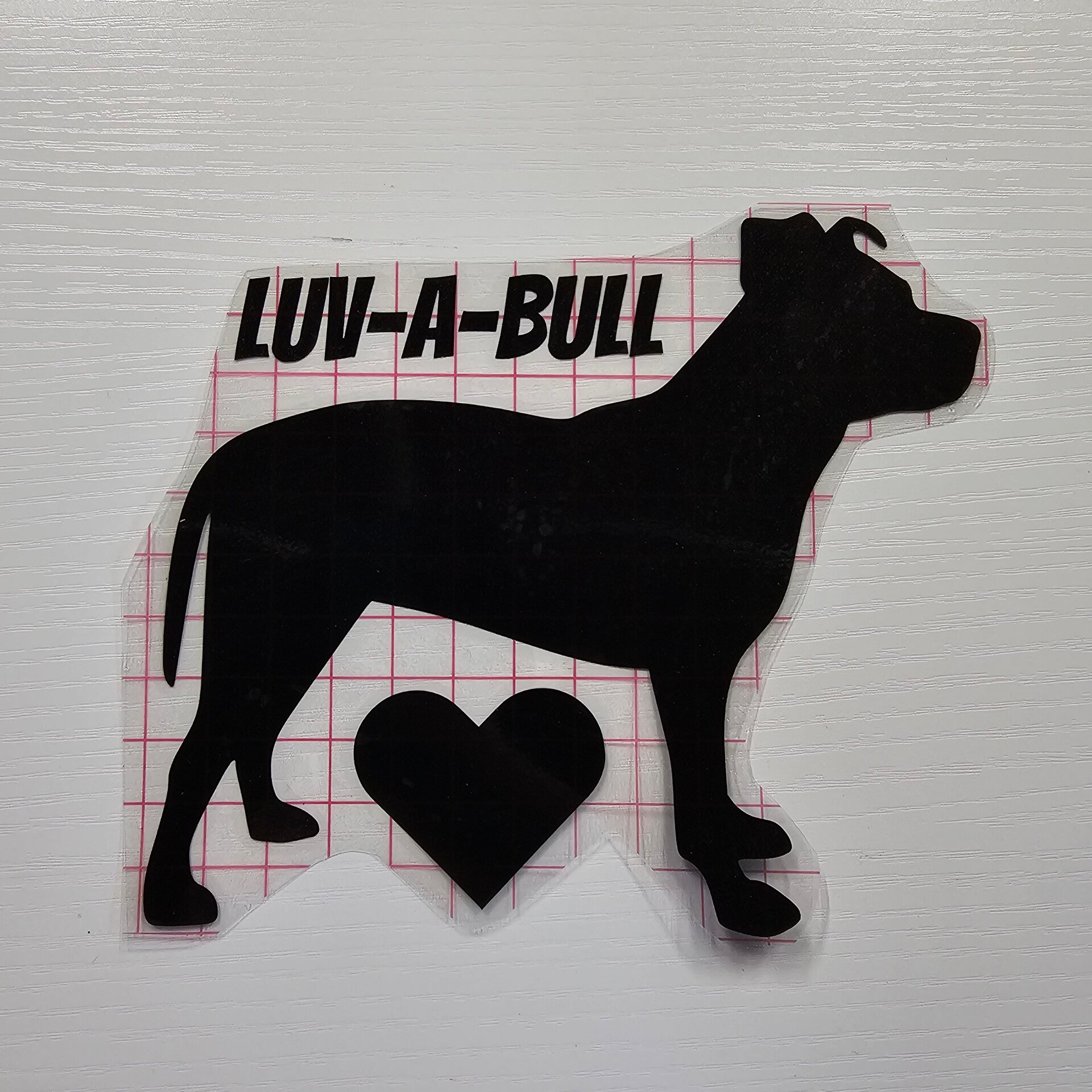 Luv-A-Bull Pit Bull Decal