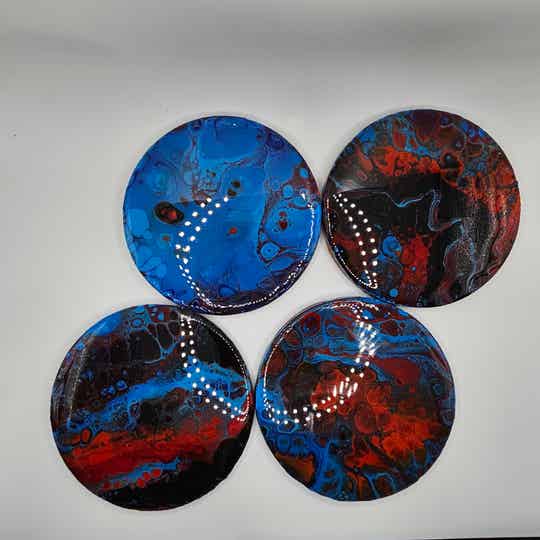 "Fire 'n Ice" Coasters