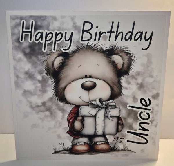 Happy Birthday Uncle Card