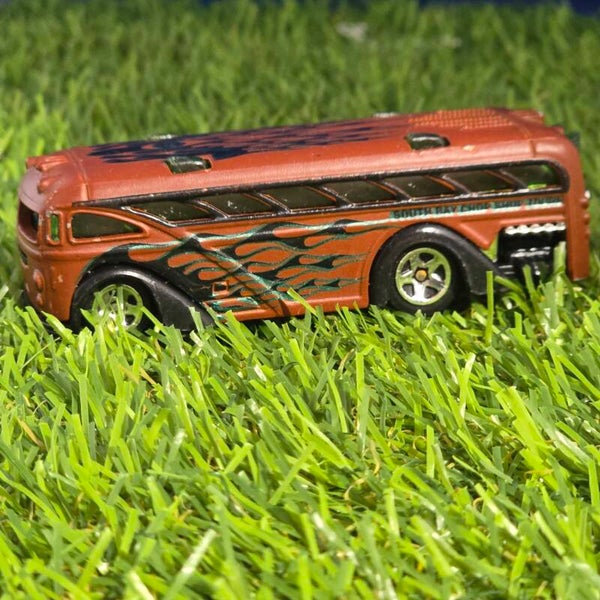 Hot Wheels Vintage 2000 Brown 'Surfin' School Bus