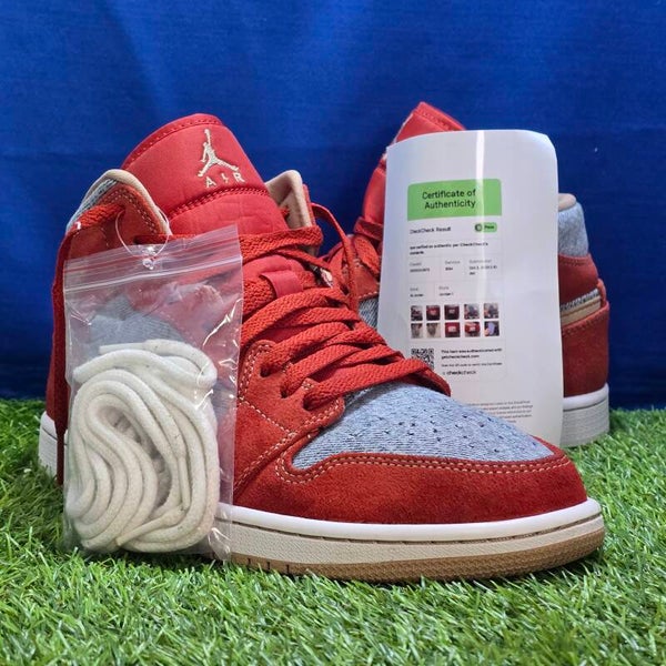 Jordan 1 Mid "Denim Red"