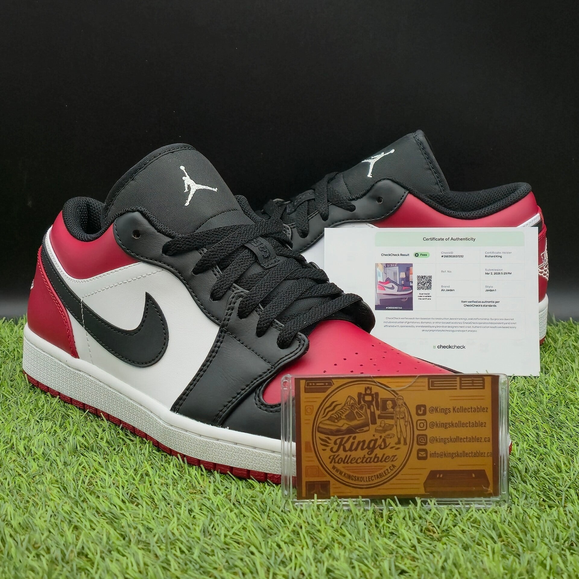 Jordan 1 Low "Bred Toe"