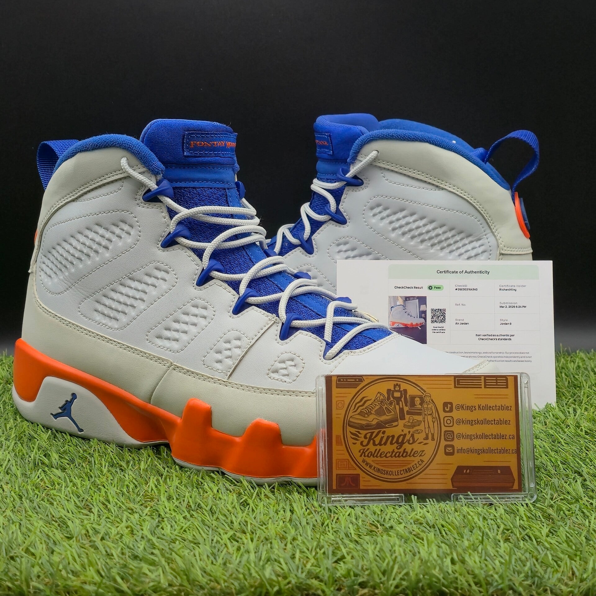 Jordan 9 Retro Fontay "Knicks"