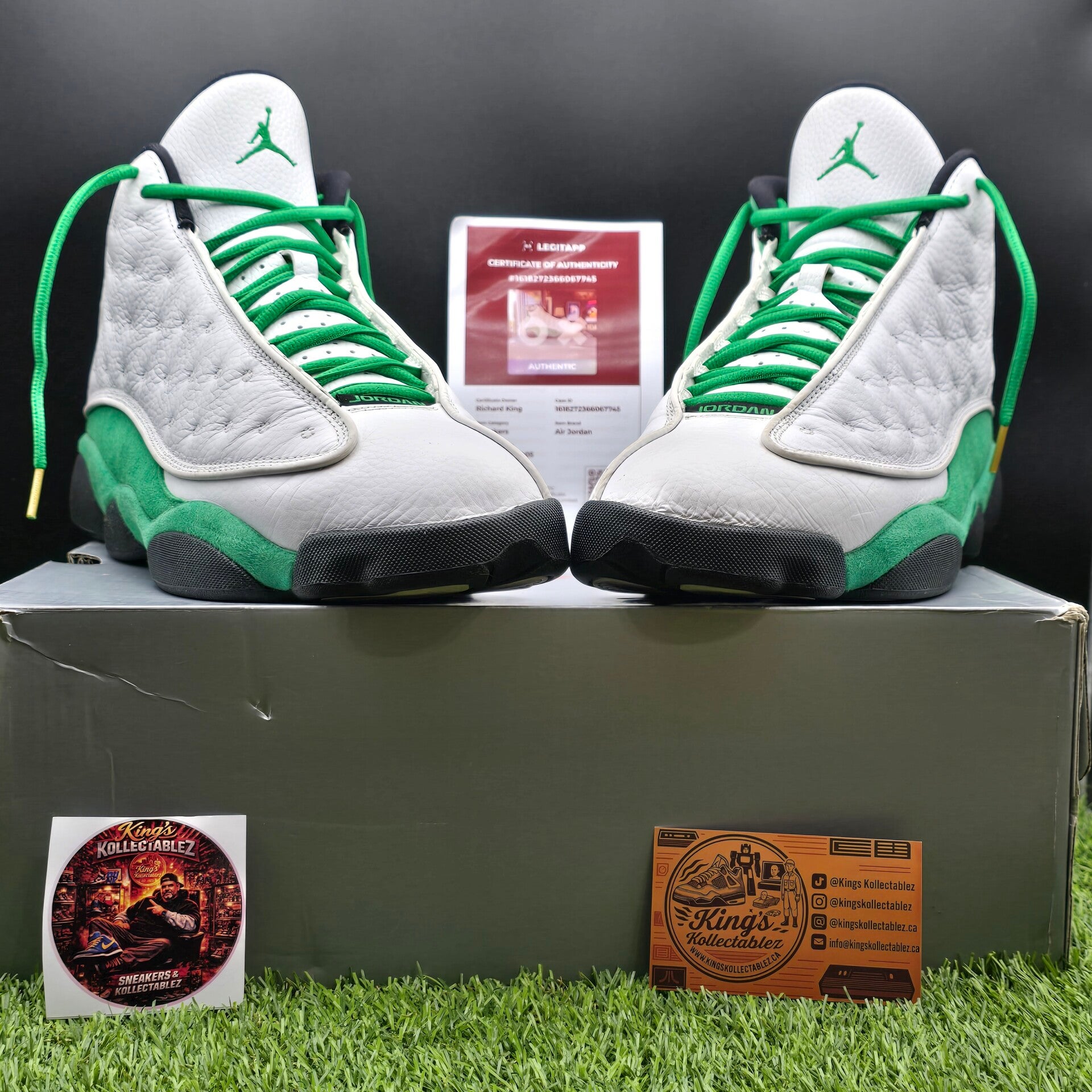 Jordan 13 Retro "White Lucky Green"