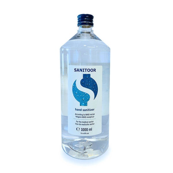 Handsanitizer 80% Ethanol 1 ltr. volgens WHO receptuur