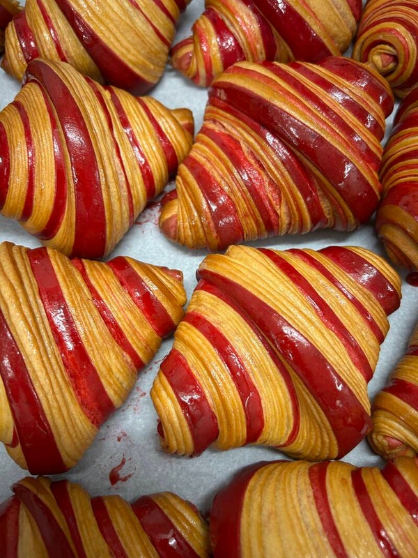 Croissant Bi-color Framboise