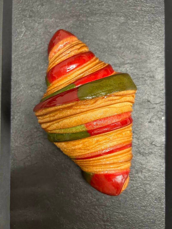 Croissant Bi-color Mangue/Framboise