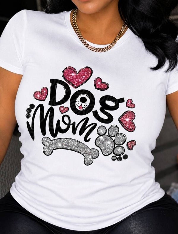 Sparkling Dog Mom Tee