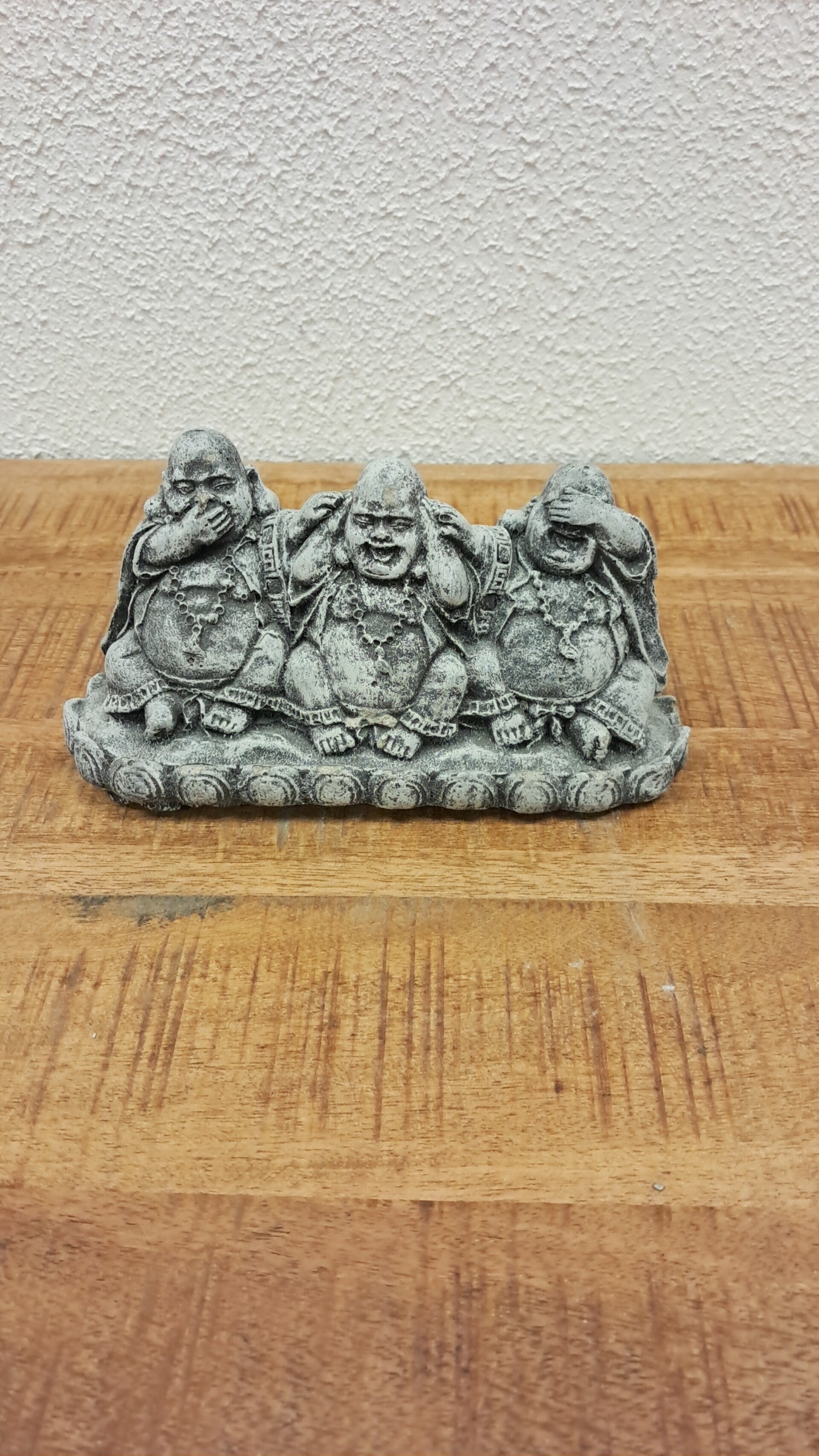 Happy Boeddha; Horen, Zien, Zwijgen. Klein.